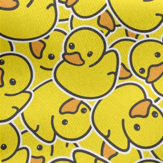 Cute Mini Duck Jersey Backed Fleece