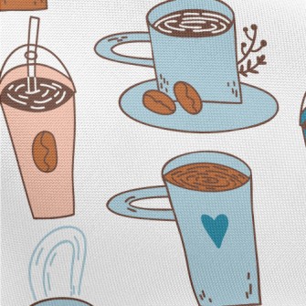 Warm Coffee Hot Cocoa Pongee
