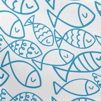 Fish Swarm Pongee