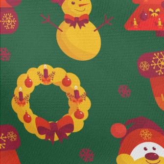 Christmas Candlelight Toys Pongee
