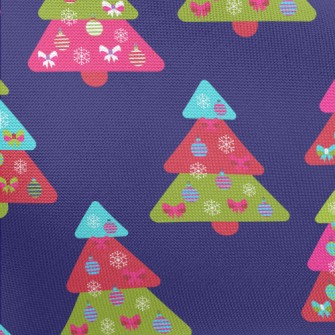 Colorful Christmas Tree Pongee