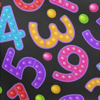 Doudou Colorful Numbers Pongee
