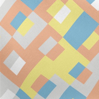 Stitching Contrasting Rhombus Pongee