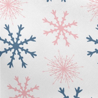 Beautiful Two-color Snowflakes Pongee