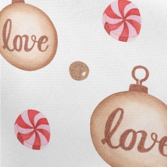 Cute Text Pendant Pongee