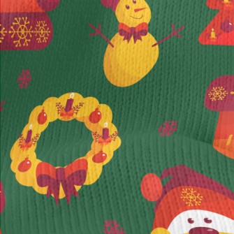 Christmas Candlelight Toys Stretch Jersey
