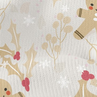 Shy Gingerbread Man Stretch Jersey