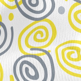 Two-tone Swirl Pattern Stretch Jersey