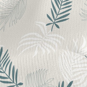 Elegant And Flowing Leaves Stretch Jersey