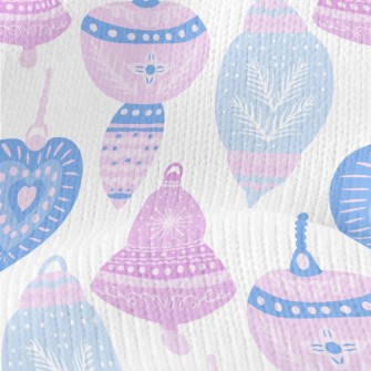 Exotic Christmas Ornaments Stretch Jersey