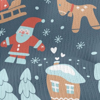 Santa Claus Delivering Gifts Stretch Jersey