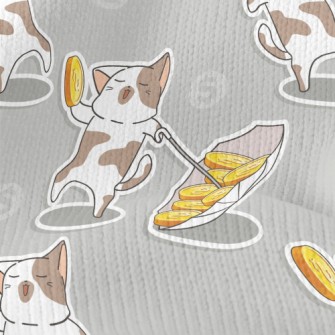 Dancing Coin Cat Stretch Jersey