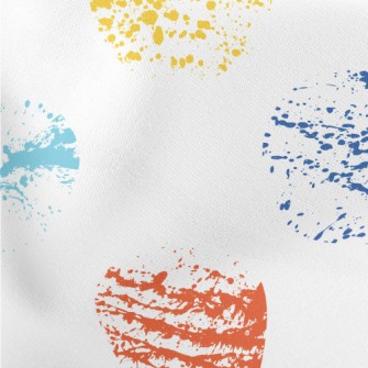 Rubbing Colorful Dots Lightweight Cotton Poplin