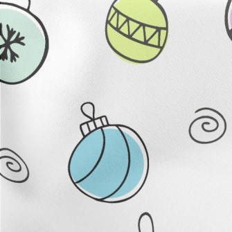 Small Christmas Decoration Bel Lightweight Cotton Poplin