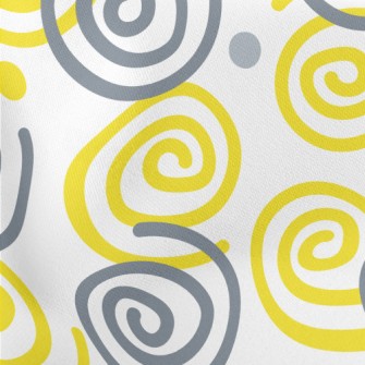 Two-tone Swirl Pattern Lightweight Cotton Poplin