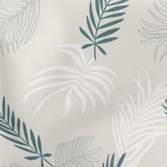 Elegant And Flowing Leaves Lightweight Cotton Poplin