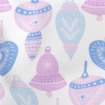 Exotic Christmas Ornaments Lightweight Cotton Poplin