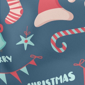 Merry Christmas Lightweight Cotton Poplin