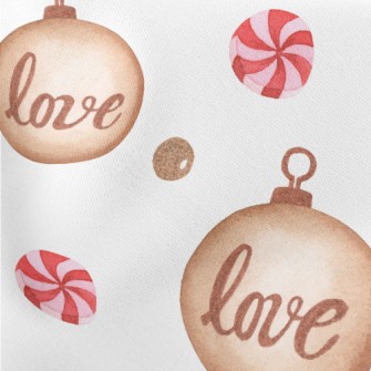 Cute Text Pendant Lightweight Cotton Poplin