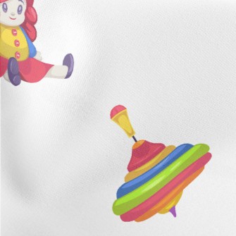 Colorful And Cute Toys Lightweight Cotton Poplin