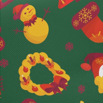 Christmas Candlelight Toys Midweight Cotton Poplin