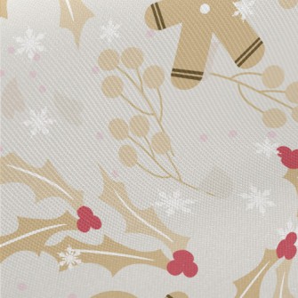 Shy Gingerbread Man Midweight Cotton Poplin