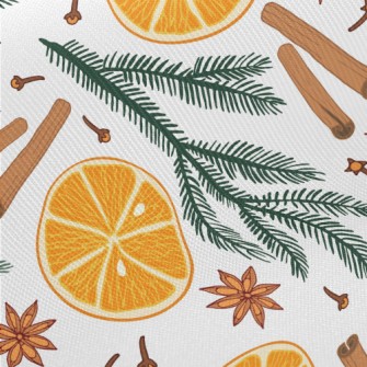 Orange Deadwood Cookies Midweight Cotton Poplin