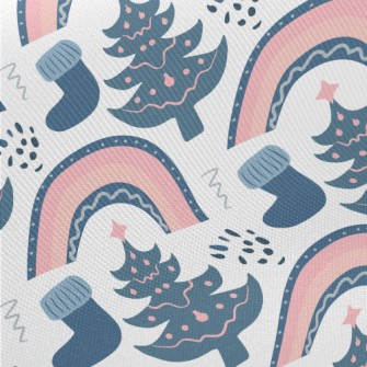 Fairy Tale Style Christmas Tre Midweight Cotton Poplin