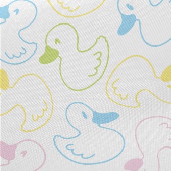 Colorful Little Duck Midweight Cotton Poplin