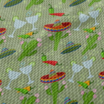 Mexican Hat Cactus Birdseye Piqué