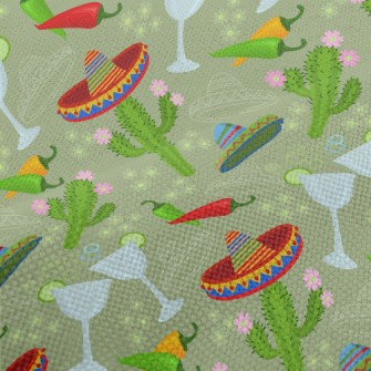 Mexican Hat Cactus Performance Linen