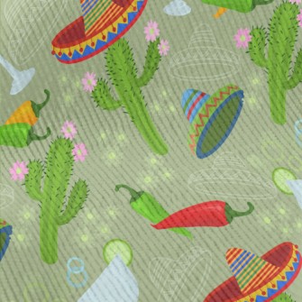 Mexican Hat Cactus Standard Corduroy