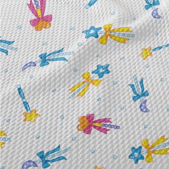 Girl Heart Magic Wand Birdseye Piqué