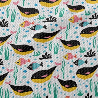 Rare Sea Creatures Birdseye Piqué