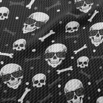 Skull Wearing Sunglasses Birdseye Piqué