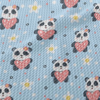 Smiling Panda Birdseye Piqué