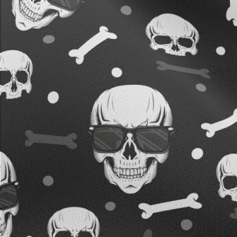 Skull Wearing Sunglasses Chiffon