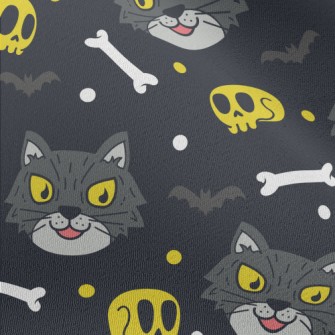 Evil Cat Skeleton Chiffon