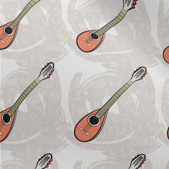 Small Cute Guitar Chiffon