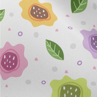 Irregular Flowers Chiffon