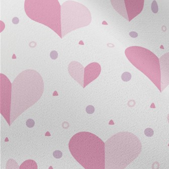 Geometric Color Matching Heart Chiffon