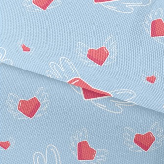 Hand Drawn Love Wings Waterproof Oxford