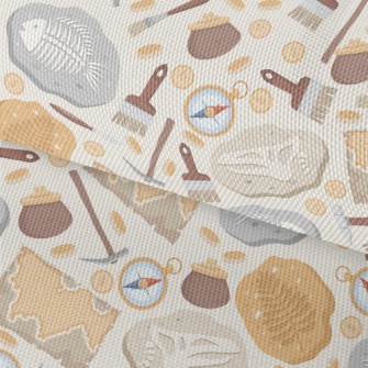 Digging For Dinosaur Fish Foss Waterproof Oxford