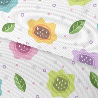 Irregular Flowers Waterproof Oxford