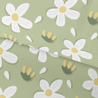 Simple Small White Flowers Waterproof Oxford