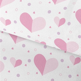 Geometric Color Matching Heart Waterproof Oxford