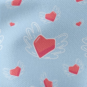 Hand Drawn Love Wings Waterproof Canvas