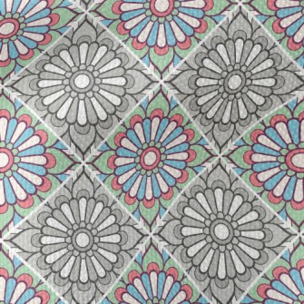 Contrasting Color Flowers Waterproof Canvas