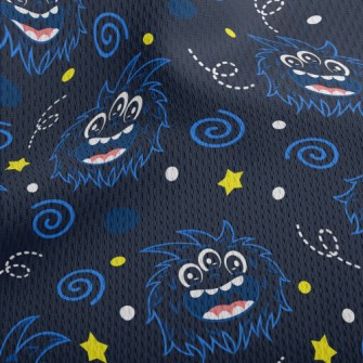 Roaring Three-Eyed Monster Athletic Mesh Flat Back