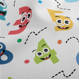 Funny Digital Emoticons Athletic Mesh Flat Back